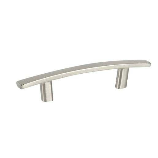 Poignée d'armoire en métal Padova nickel brossé 96 mm c/c
