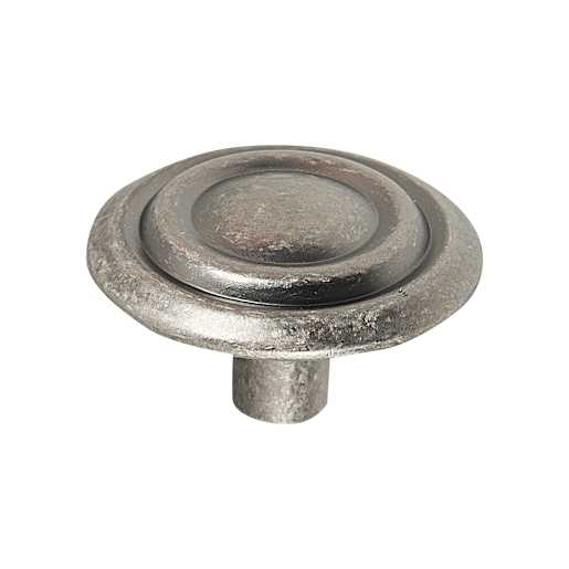 Provence Metal Cabinet Knob Pewter  33 mm