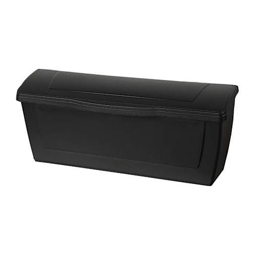 Moulded Plastic Mailbox Black