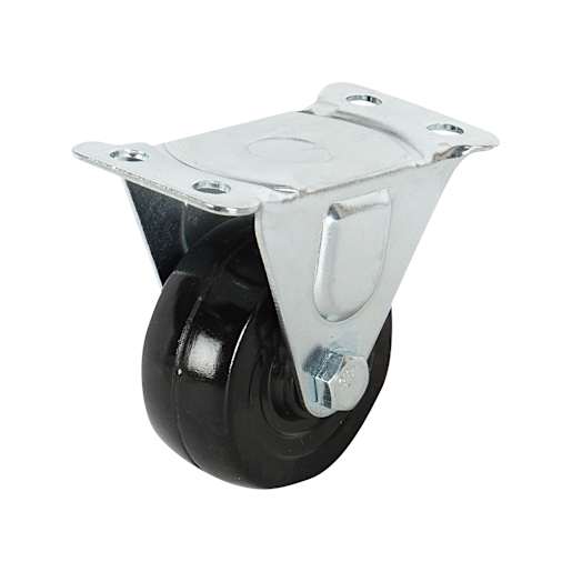 NEKTRA 2 1/2 in. Heavy-Duty Fixed Rubber Caster