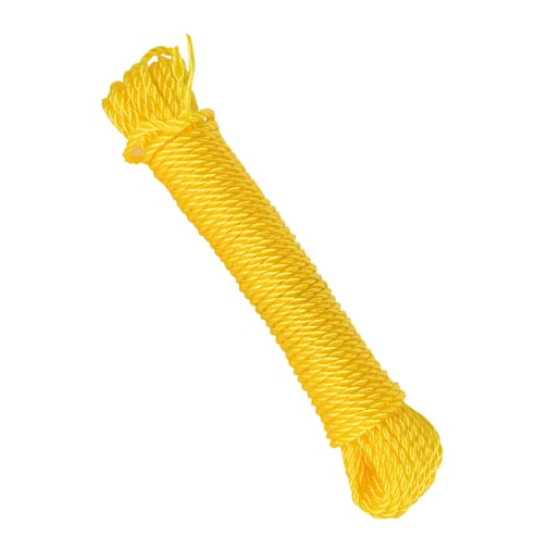 Corde de polypropylène torsadée 3/16 po x 50 pi