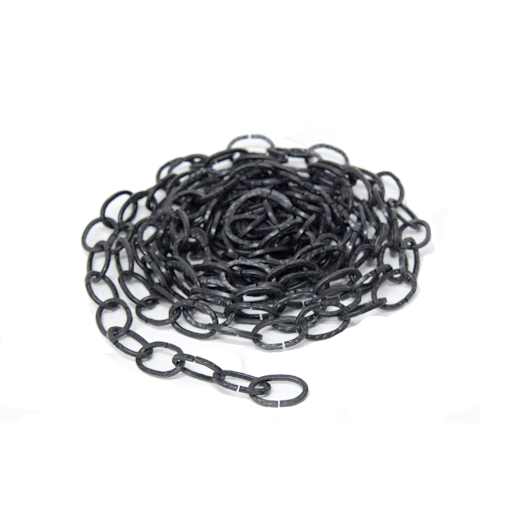 Oval Pendant Chain n° 10 x 8 ft. Black