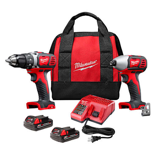 Ensemble de perceuse et tournevis à chocs 18 V lithium-ion MILWAUKEE