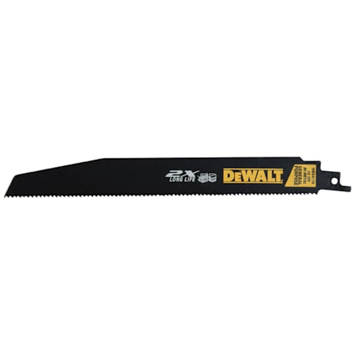 DEWALT Premium 2X Wood & Metal Reciprocating Saw Blade 9 in. (10 TPI)