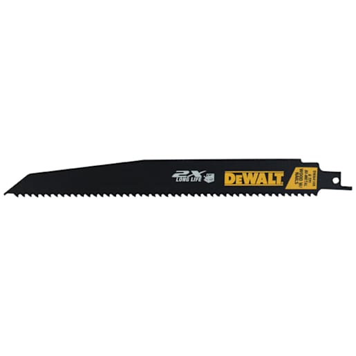 DEWALT Premium 2X Wood Reciprocating Saw Blade 9 in. 6 TPI