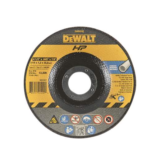 DEWALT HP/CF Grinder Cutting Wheel 4 1/2 in.