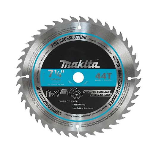 Lame de scie circulaire pour finition 7 1/4 po 44 dents MAKITA