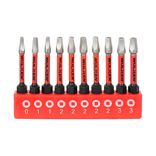 WULKEN 10-Pc Bit Set 2 in. Square