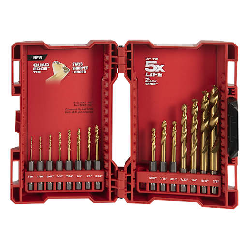MILWAUKEE Titanium 14-Pc. Drill Bit Set