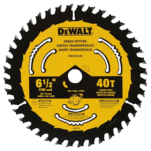 DEWALT Framing Circular Saw Blade 6 1/2 in. 40 Teeth