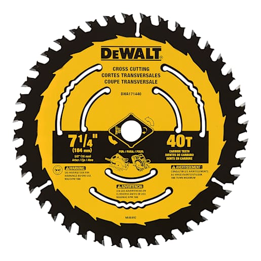 DEWALT Framing Circular Saw Blade 7 1/4 in. 40 Teeth