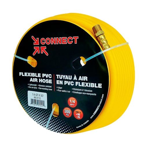 Tuyau à air comprimé PVC 1/4 po x 50 pi