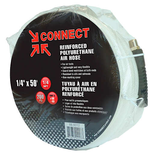 Polyurethane Compressed Air Hose , 1/4 in. x 50 ft.