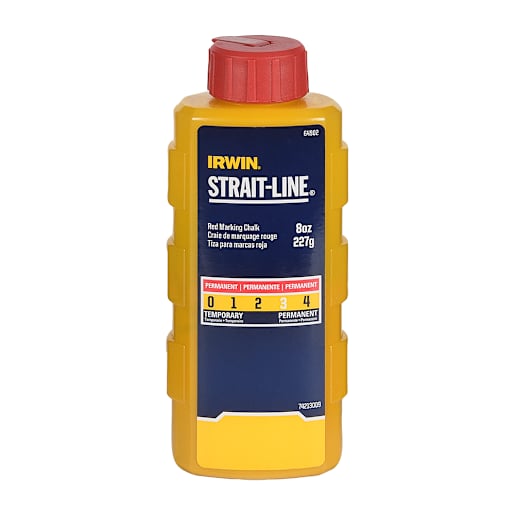 Craie permanente pour cordeau à tracer rouge 8 oz