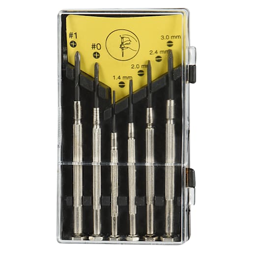 Ensemble de 6 tournevis de précision