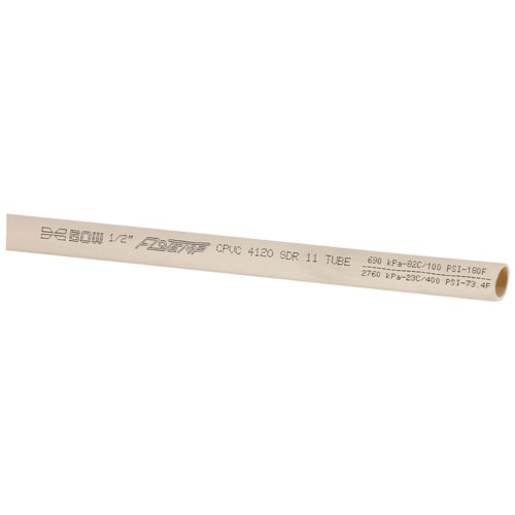 Tuyau de plomberie cPVC 1/2 po x 10 pi