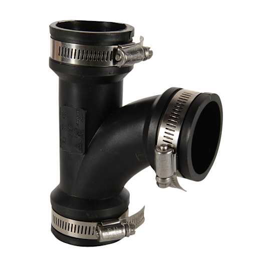 Rubber Tee-Y Fitting - 1-1/2 in. (F x F x F)