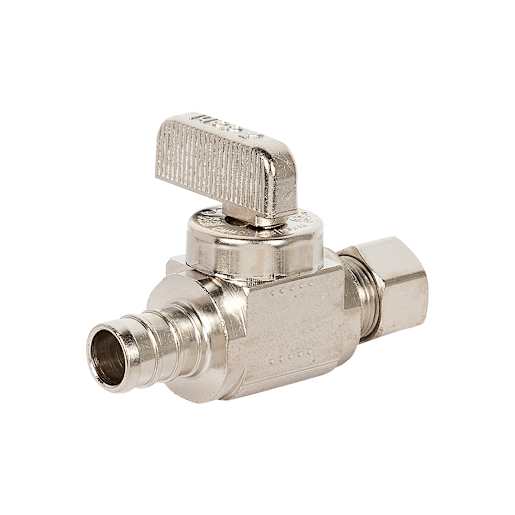 Robinet droit PEX 1/2 po x 3/8 po compression DAHL