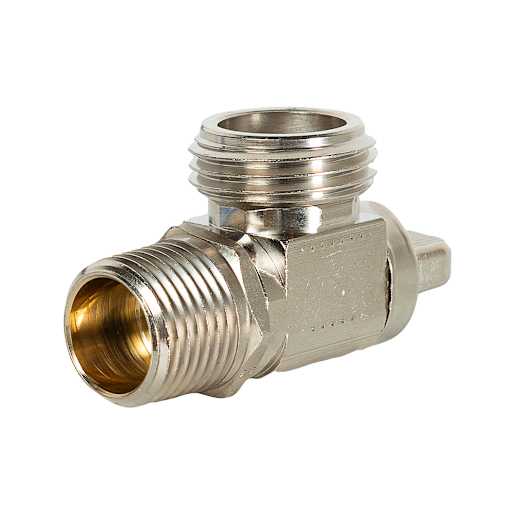 Angle Chrome Valve 3/4 in. Hose x 1/2 in. MPT