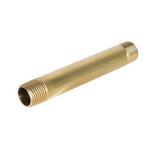 Brass Nipple -, 1/2 in. x 4 in.