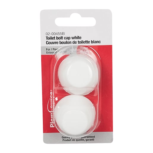 Capuchons de boulons de toilette blanc Pqt/2