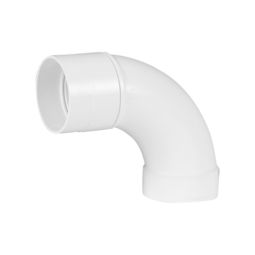 Coude long 90° PVC pour aspirateur central 2 po