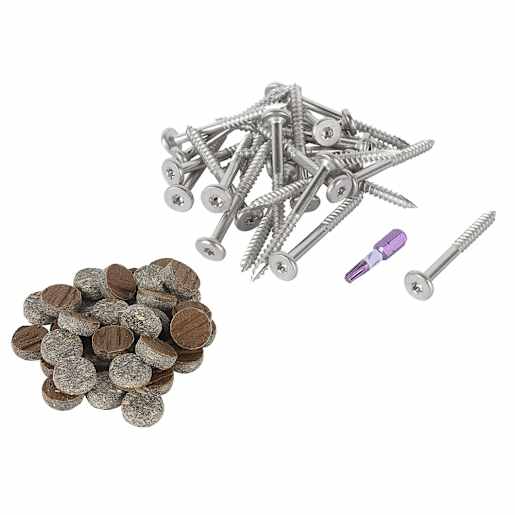 Vis et bouchons pour fascia composite Pro Plug Trex Saddle 1 7/8 po Pqt/100
