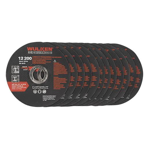 WULKEN ELITE Grinder Cutting Wheels 5 in. Pkg/12