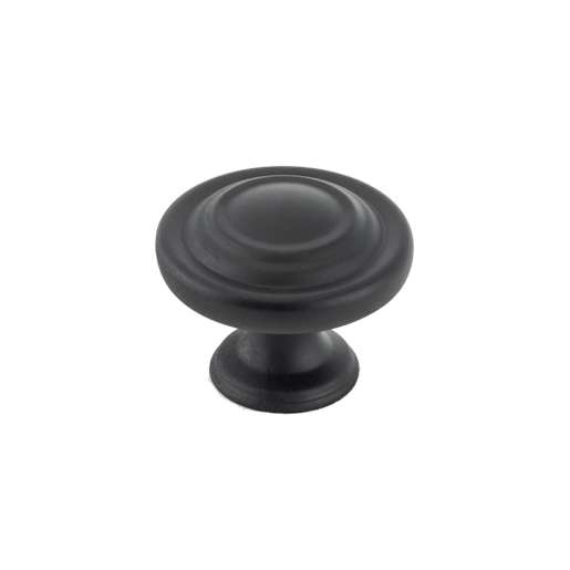 Notre-Dame Metal Cabinet Knobs Black  34 mm Pkg/8