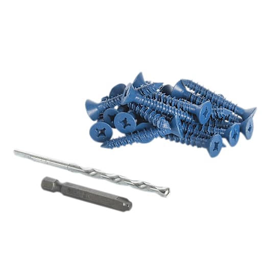 1/4 in. x 1 1/4 in. F.H. Concrete Screws Pkg/100