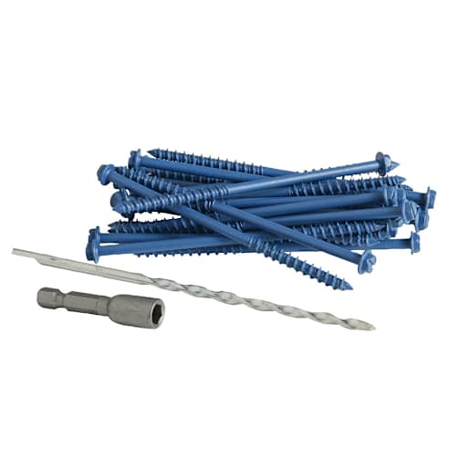 3/16 in. x 3 1/4 in. H.H. Concrete Screws Pkg/100