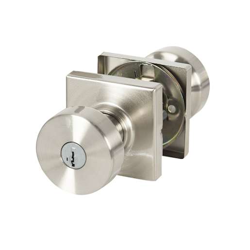 Cambie Keyed Entry Door Knob Satin Nickel