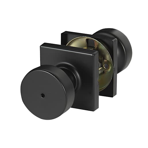 Cambie Bathroom Door Knob Black