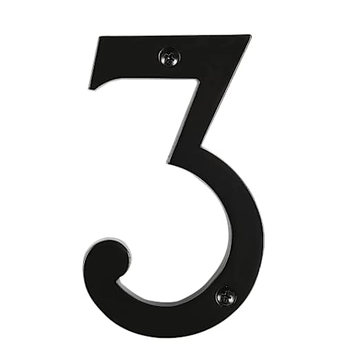 Distinction Number 3 Zinc Black 6 in.