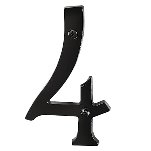 Distinction Number 4 Zinc Black 6 in.