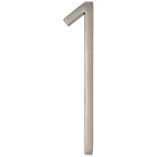 Distinction Number 1 Zinc Brushed Nickel 5 in.