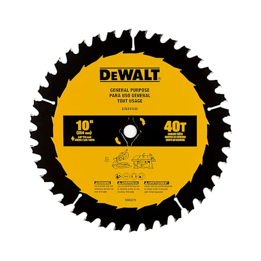 DEWALT Framing Circular Saw Blade 10 in. 40 Teeth