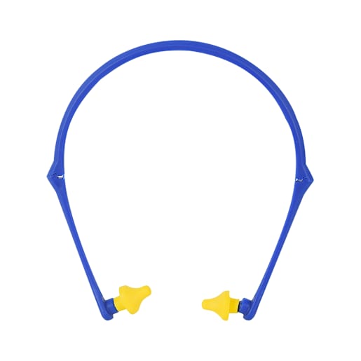 Ear Plugs Linked with Folding Head Fastener