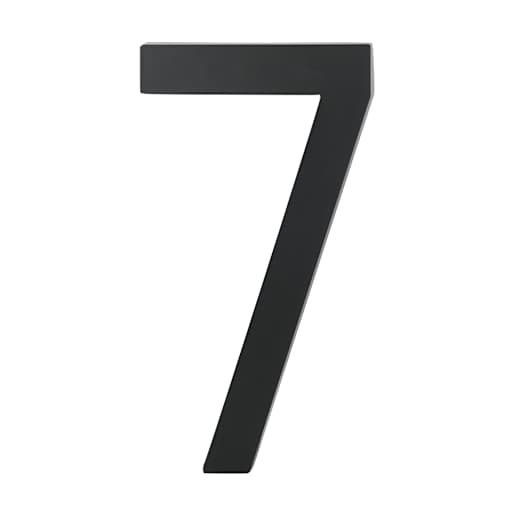 Elite Number 7 Cast Aluminum Black 10 in.