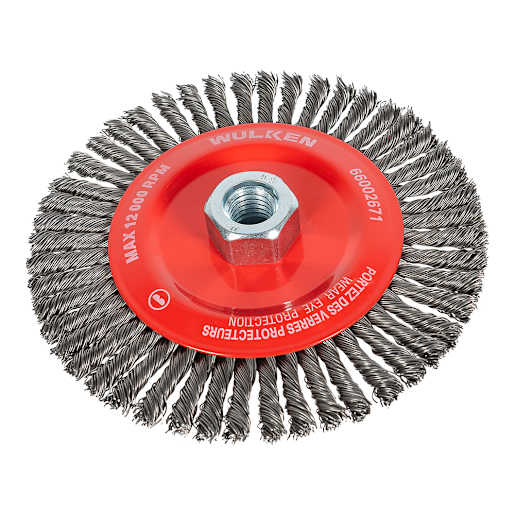 WULKEN Angle Grinder Stringer Bead Wire Wheel 6 in.