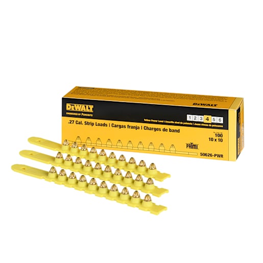 DEWALT Yellow .27 Caliber Cartridges for Powder-Actuated Tools Pkg/100