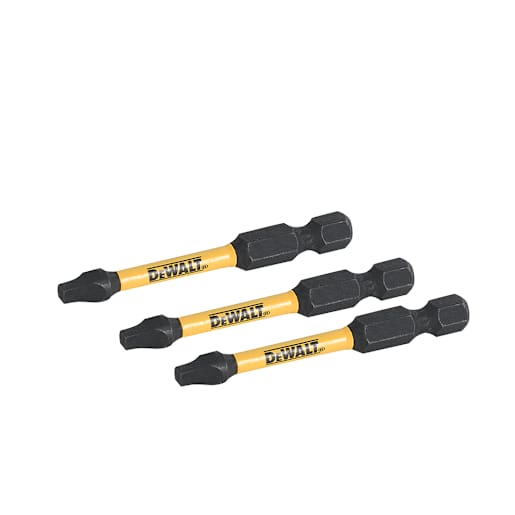 DEWALT FlexTorq Square Impact Screwdriver Bits n° 2 x 2 1/4 in. Pkg/3