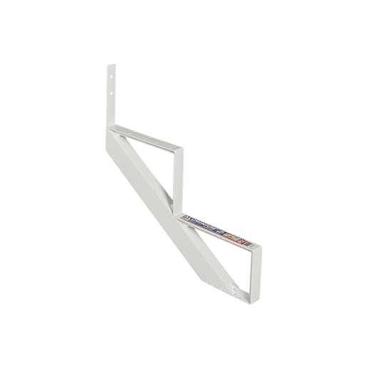 Limon d'escalier en aluminium blanc 2 marches Collection 11 PYLEX