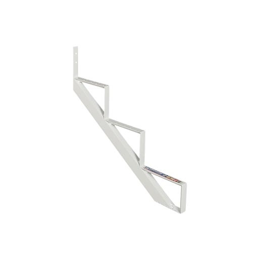 PYLEX 3-Step White Aluminum Stair Stringer Collection 11