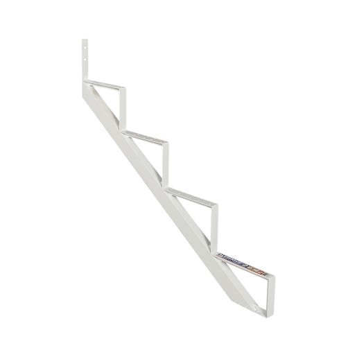 Limon d'escalier en aluminium blanc 4 marches Collection 11 PYLEX