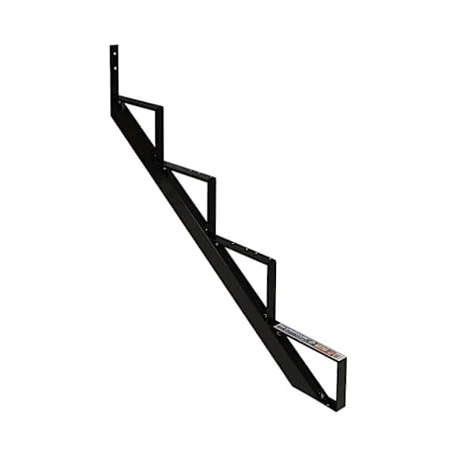 PYLEX 4-Step Black Aluminum Stair Stringer Collection 11.