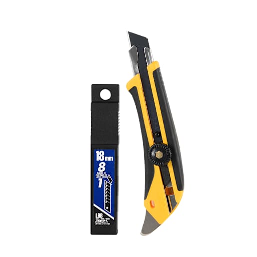 Couteau utilitaire robuste 18 mm L-5 avec lames