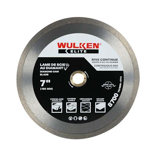 WULKEN ELITE Diamond Blade Continuous Rim  7 in.