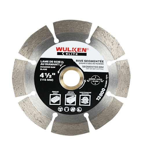 WULKEN ELITE Diamond Blade Segmented Rim 4 1/2 in.