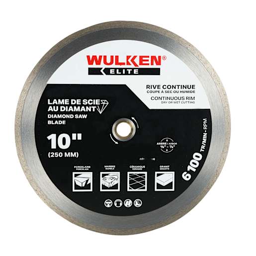 WULKEN ELITE Diamond Blade Continuous Rim  10 in.